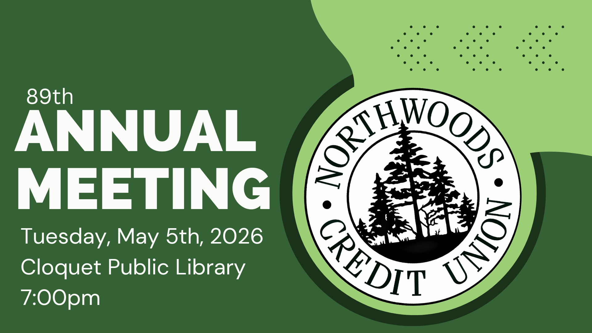 89th Annual Meeting Notice