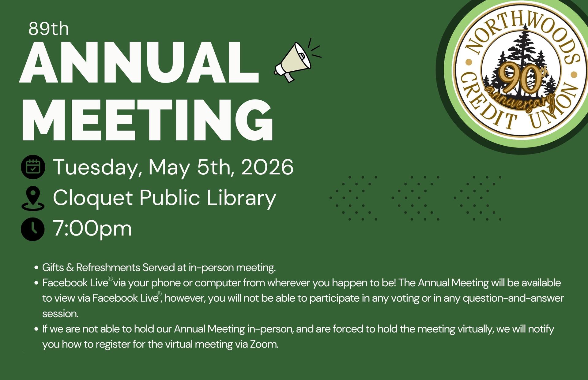 NCU's 89th Annual Meeting 2026