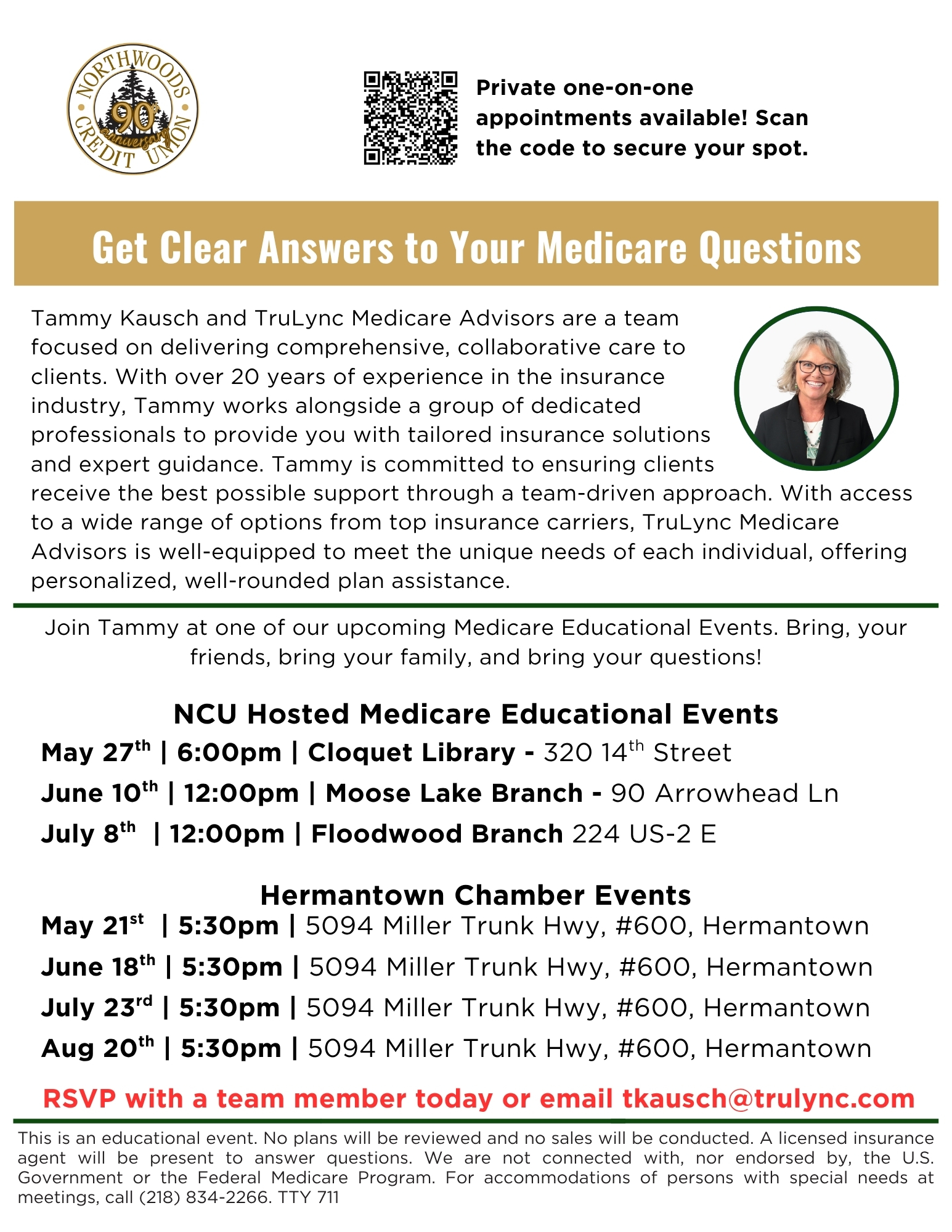Medicare Education Events with TruLync and NCU