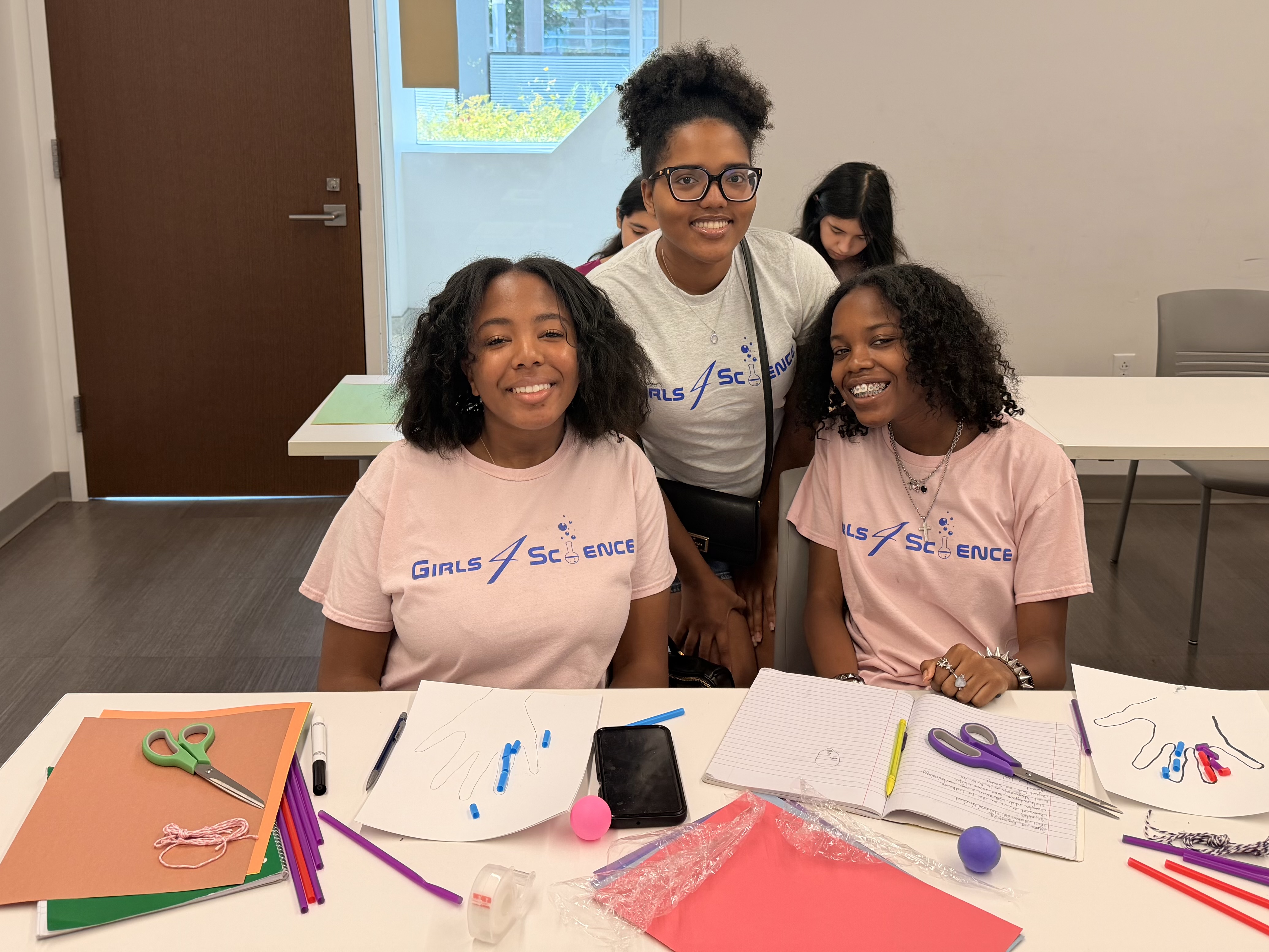 Girls at the Girls 4 Science project.