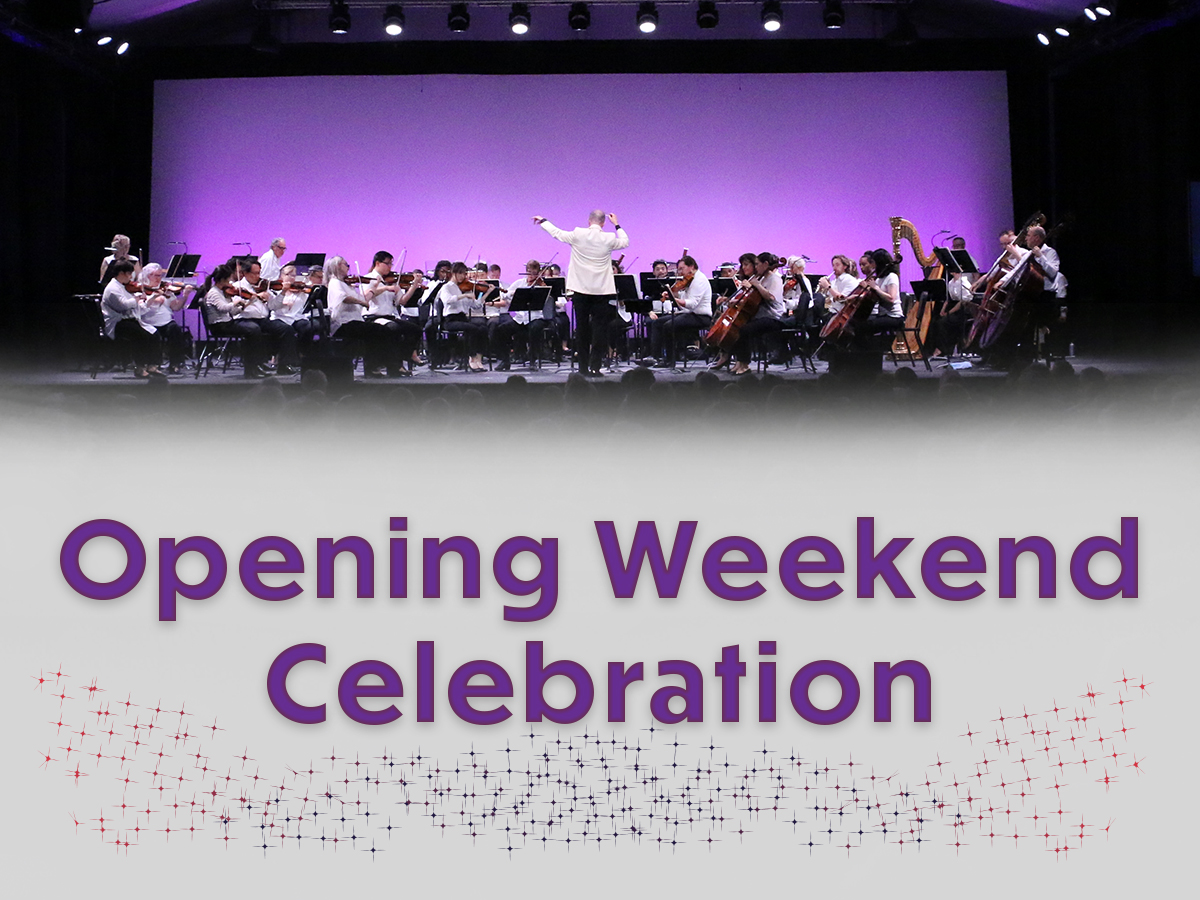 Text: Opening Weekend Celebration