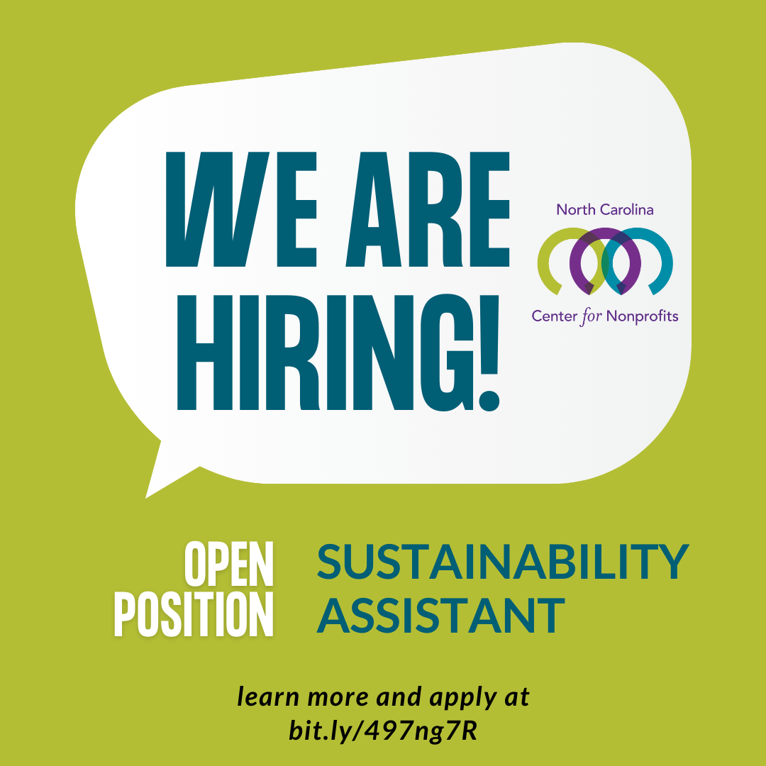 Speech bubble with 'We are hiring' 