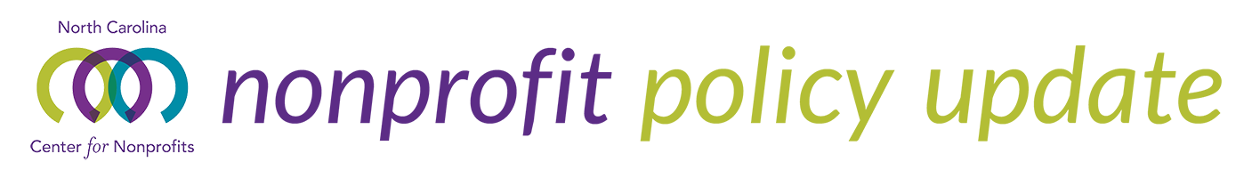 Newsletter title 'Nonprofit Policy Update'